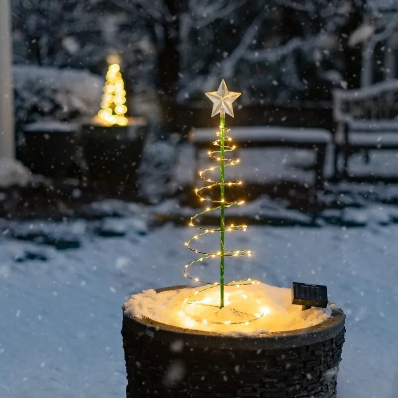 🎄 Solar LED Christmas Tree Decoration String Lights