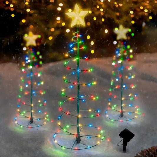 🎄 Solar LED Christmas Tree Decoration String Lights