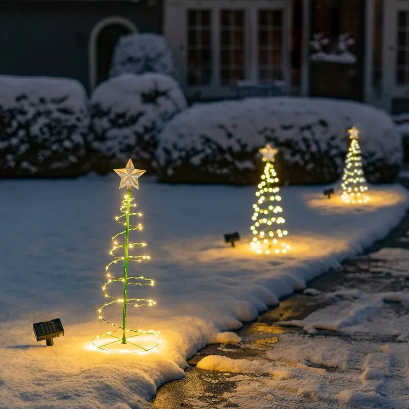 🎄 Solar LED Christmas Tree Decoration String Lights