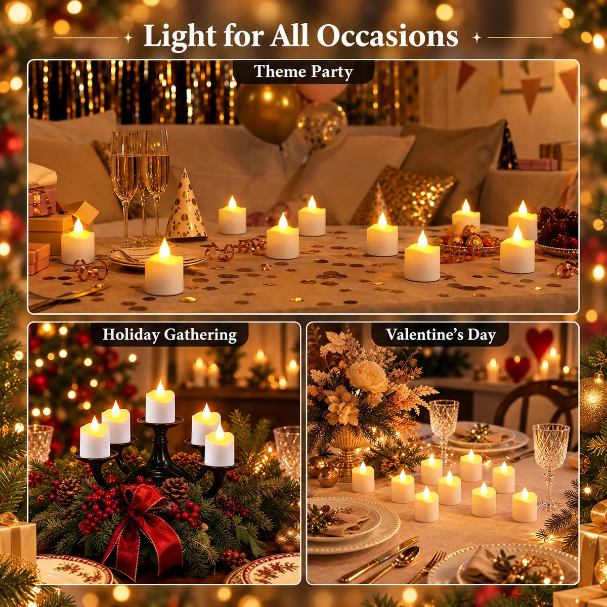 MATULSA Rechargeable LED Candles with Remote Control, Timer & Charging Base - Flameless Flicker Flame Candles for Holiday, Party, Indoor Decor, sohochic
