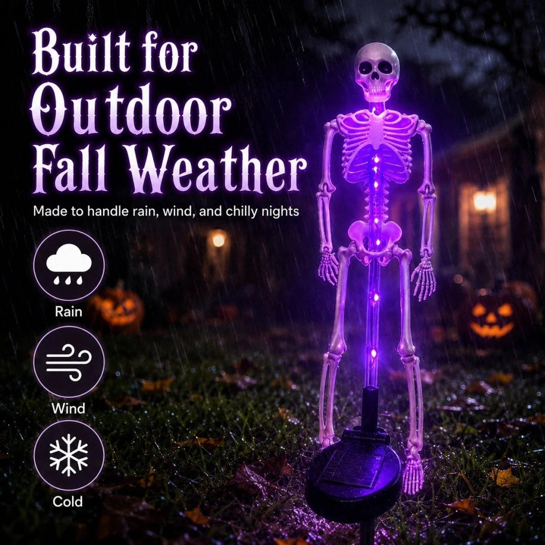 👻Solar Skeleton YardStake