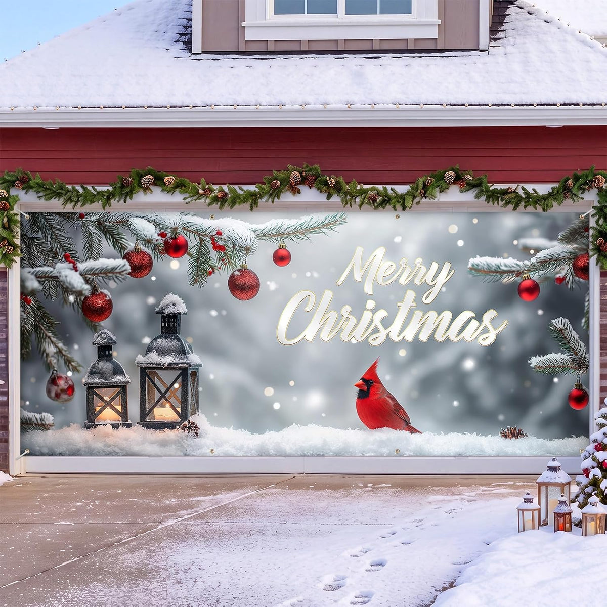 Customizable Halloween Garage Door Cover Banner, Large Outdoor Garage Backdrop, Spooky Halloween Party Photo Background, Home Wall Window Holiday Decor