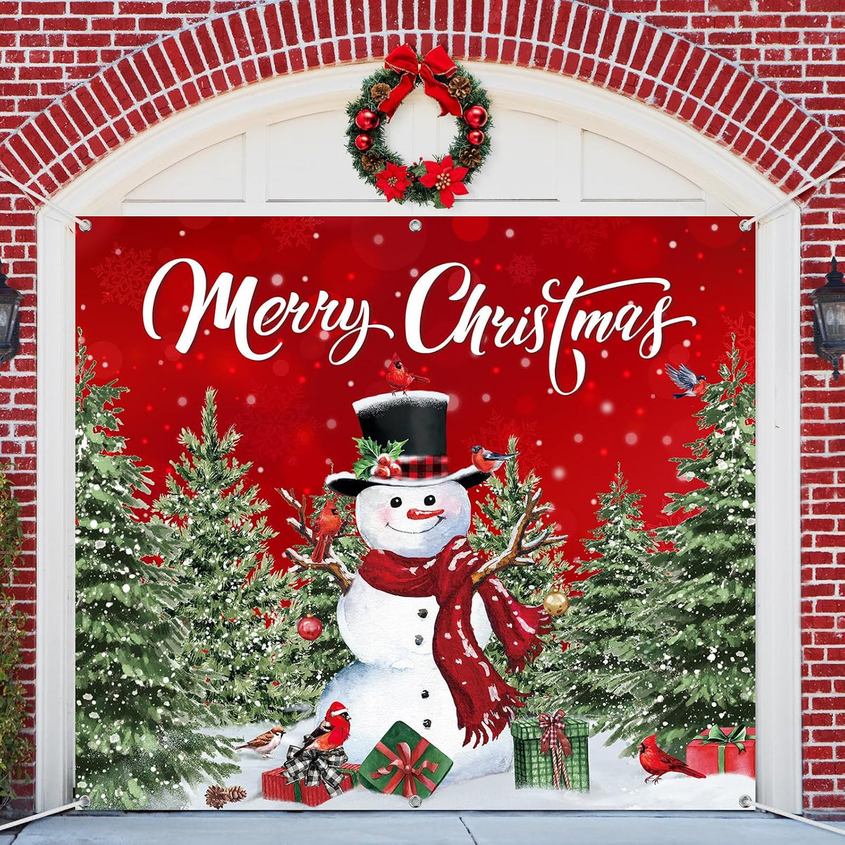 Customizable Halloween Garage Door Cover Banner, Large Outdoor Garage Backdrop, Spooky Halloween Party Photo Background, Home Wall Window Holiday Decor