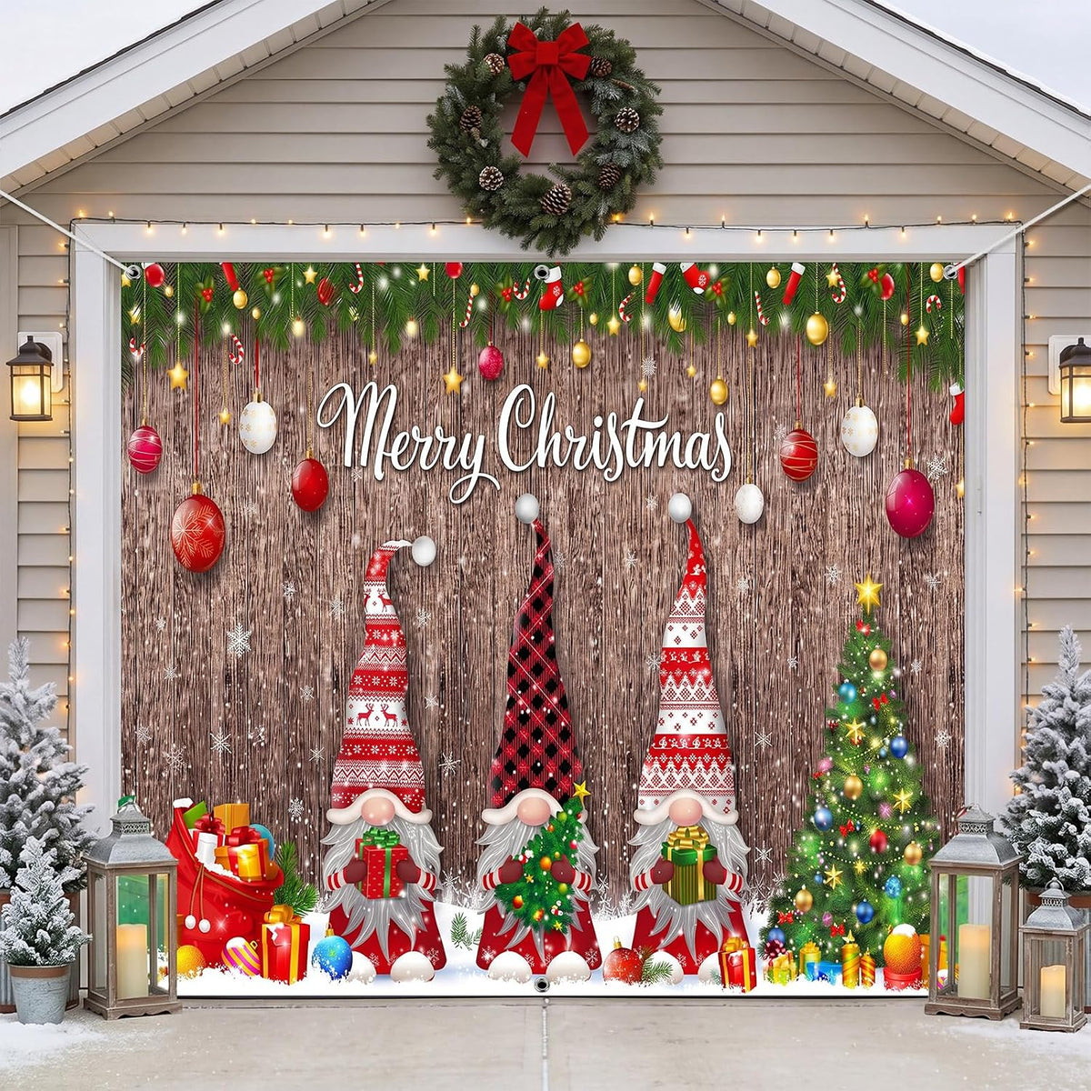 Customizable Halloween Garage Door Cover Banner, Large Outdoor Garage Backdrop, Spooky Halloween Party Photo Background, Home Wall Window Holiday Decor