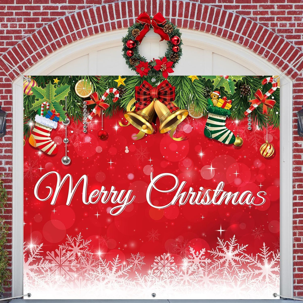 Customizable Halloween Garage Door Cover Banner, Large Outdoor Garage Backdrop, Spooky Halloween Party Photo Background, Home Wall Window Holiday Decor